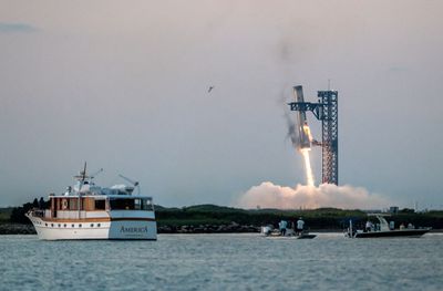 SpaceX Catches Starship Booster In Crucial Test