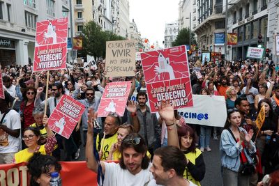 Thousands protest in Spain as tourists price locals out of their homes