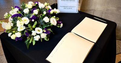 Book of condolence opened at Scottish Parliament for Alex Salmond