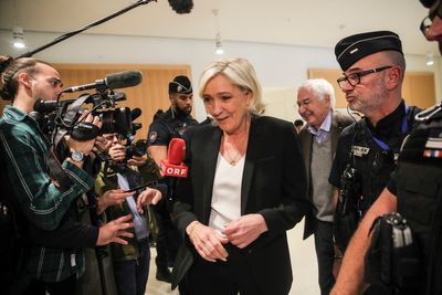 Marine Le Pen defiant in court as she denies embezzling EU funds with far-right colleagues