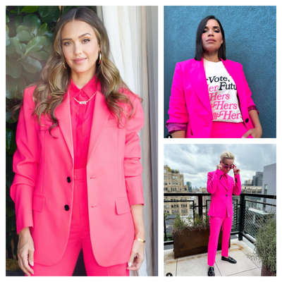 Why Celebrities Want You to Wear Pink to the Polls