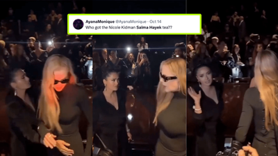 WTF Is Going On In This Viral Clip Of Nicole Kidman & Salma Hayek On The Red Carpet? Insiders Spill