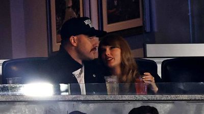 Travis Kelce and Taylor Swift Shared a Sweet High-Five in Yankees-Guardians Game 1