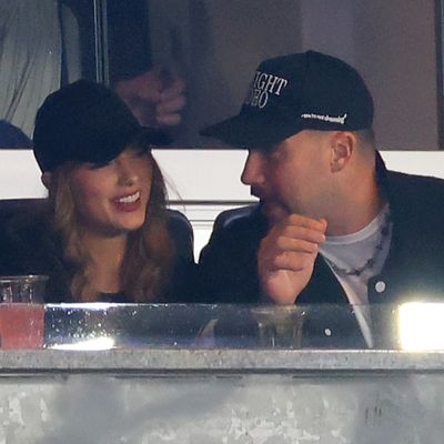 Taylor Swift and Travis Kelce Hit a Couples' Style Home Run at the Yankees vs. Guardians Game