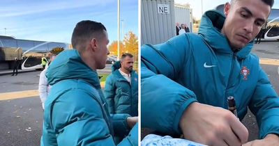 'Beyond jealous': Ronaldo delights screaming fans at appearance in Scotland