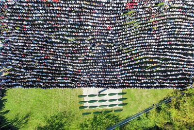 Hundreds attend a funeral service in southern Bosnia for 19 killed in devastating floods