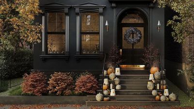 29 frightfully chic outdoor Halloween decorating ideas for your porch, front door, and yard to make you the envy of all your neighbors