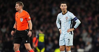 'He's absolutely raging': Ronaldo's Hampden debut ends with dramatic referee strop