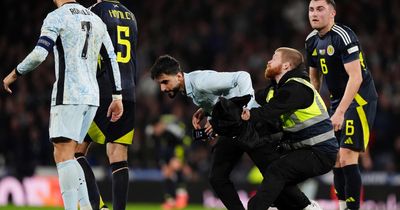 Portugal manager admits concern for Cristiano Ronaldo during Hampden pitch invasion