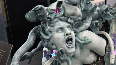 I went to PAX Australia and all I got was a glimpse of this $17,000 gaming PC in the shape of Medusa that's a commentary on AI's inability to grasp the importance of mythology stories in human culture