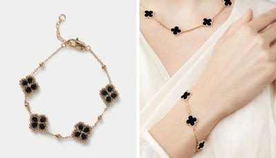 This £16.50 M&S bracelet is almost identical to the Van Cleef & Arpels clover bracelet - and it's the perfect Christmas present