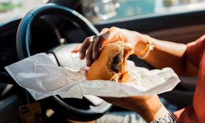 Crisps, nuts, pastries, chocolate – put me at the wheel of a car and I will eat the lot