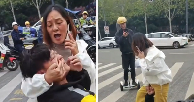 “Outrageous!”: Woman Brutally Kicks And Slaps Delivery Man For Giving Her Road Safety Advice