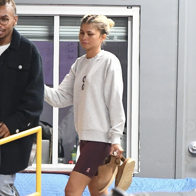 Zendaya Breaks Out Her Princess Diana Biker Shorts With $130 Ugg Slippers