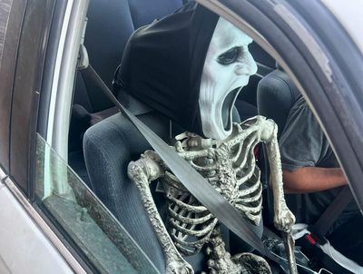 Skeleton crew: California driver nabbed for using carpool lane with plastic effigy