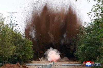 North Korea blows up road, rail links with ‘hostile state’ South Korea