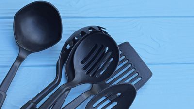 Spatulas and takeout containers made from recycled black plastic may carry flame retardants