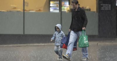 Heavy rain and chance of a severe thunderstorm forecast