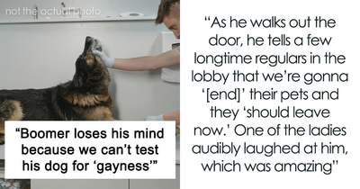 Vets Tell Pet Owner There Is No Gay Test, He Loses It And Throws A Tantrum