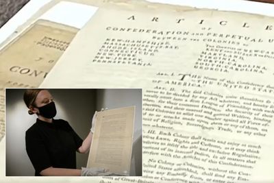 Copy of Us Constitution Randomly Discovered Inside Filing Cabinet in Dirty Room Expected To Sell for Millions at Auction