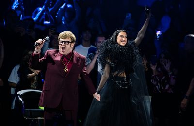 Dua Lipa brings out Elton John at Royal Albert Hall concert