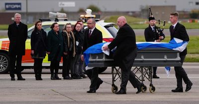 Family and colleagues gather in Aberdeen to welcome Alex Salmond home