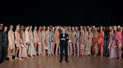 ‘Remembering without nostalgia’: Giorgio Armani presents his S/S 2025 collection in New York