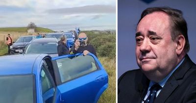 Watch convoy of Alex Salmond led by the Yes Bikers