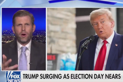 Eric Trump says his dad was ‘locked in’ for rambling Bloomberg interview. The internet disagrees