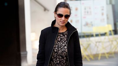 Pippa Middleton’s lace mini dress and slouchy chestnut boots were a masterclass in sophisticated street style with a fun twist