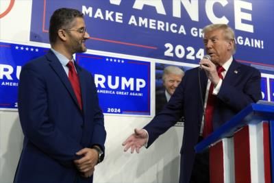 Former President Trump Visits Hamtramck, Michigan Campaign Office