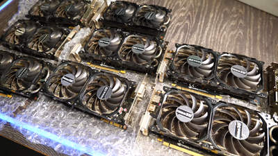 Lucky buyer scores ten Nvidia GTX 1070 GPUs for $100 — nine out of 10 are working after a good bath