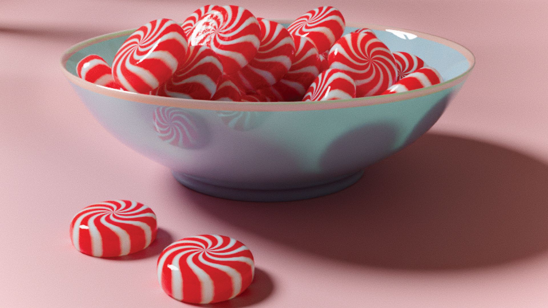 How to create a realistic peppermint candy material in…