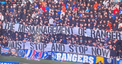 Fed-up Rangers fans make feelings known to Ibrox board with ‘must stop now’ message