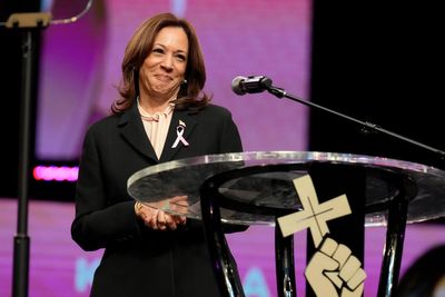 Harris tells Black churchgoers that people must show compassion and respect in their lives