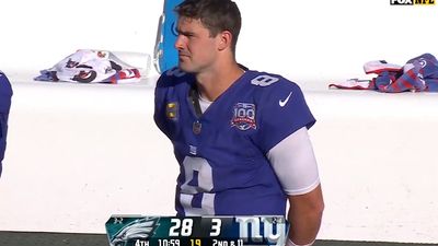 Drew Lock Replaces Daniel Jones During Eagles' Blowout Over Giants