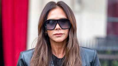 Victoria Beckham’s camel flares and elderberry red roll neck jumper combination exudes comfort and sophistication - and reminds us to never underestimate the power of a belt