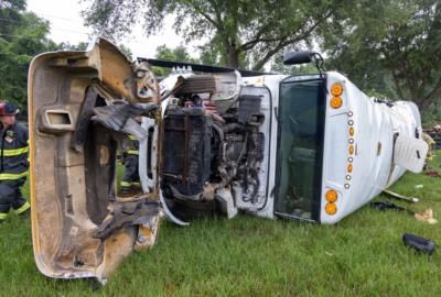 Helicopter Crash Into Communications Tower Sparks Blaze In Houston