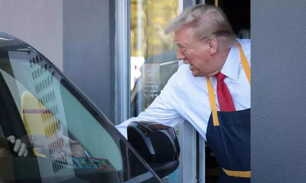 US presidential election updates: Trump goes to McDonald’s while Harris delivers 60th birthday sermon