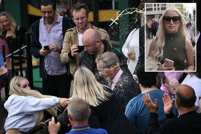 Woman who threw McDonald’s milkshake at Nigel Farage admits assault