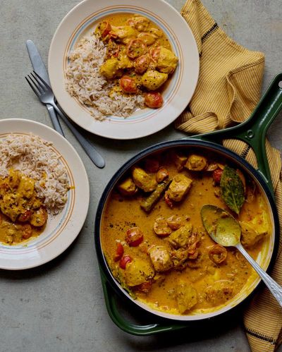 Rukmini Iyer’s quick and easy recipe for black pepper and bay leaf chicken curry