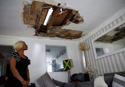 Mother left with huge hole in her ceiling in south London home for two years