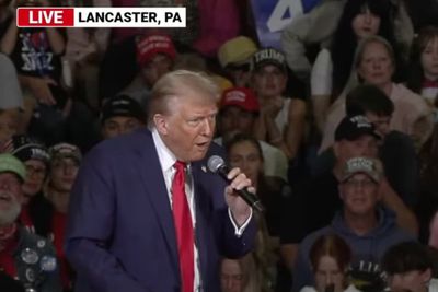 Trump bizarrely impersonates a duck at rally after insisting he’s ‘aced’ cognitive test