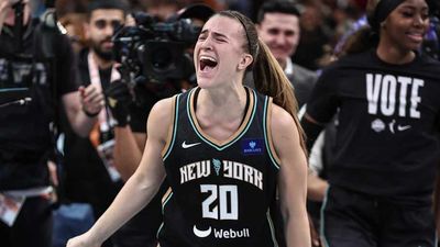 Sabrina Ionescu Gets a Cramp During Hilarious Championship Photoshoot Moment