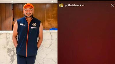 Prithvi Shaw responds to being dropped from Mumbai's Ranji Trophy squad