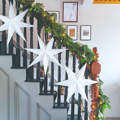 This Christmassy star-shaped lamp shade from IKEA sold out almost instantly last year – and now it’s back in an elevated linen version