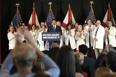 Desantis Rally Targets Abortion Rights Amendment