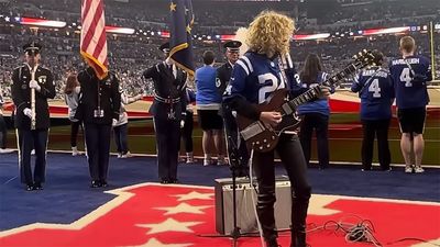 “No, this is not a note for note rendition. And no I don’t care that a bunch of people online hated this”: Grace Bowers continues her winning streak with a wah-laden rendition of the Star-Spangled Banner at an NFL game