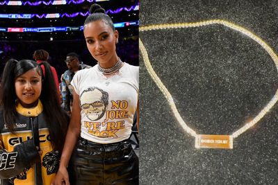 North West gives mother Kim Kardashian a diamond necklace with unexpected engraving for her 44th birthday