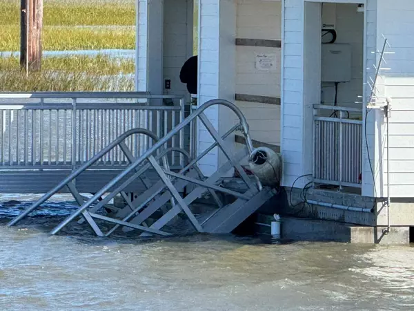 Georgia dock collapse: witness says gangway buckled from ‘too much weight’